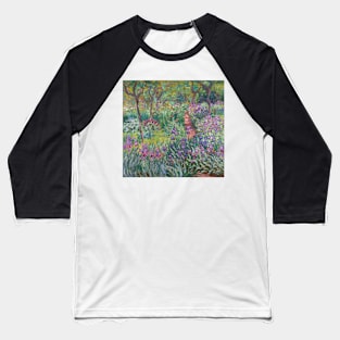 The Artist's Garden in Giverny by Claude Monet Baseball T-Shirt